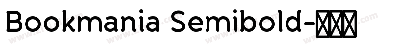 Bookmania Semibold字体转换